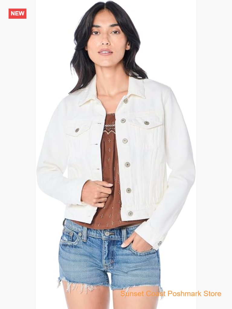 Sleeveless Denim Trucker Jacket With Button Closure